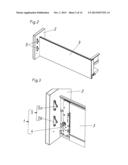 FURNITURE FITTING FOR FASTENING A FRONT PANEL diagram and image