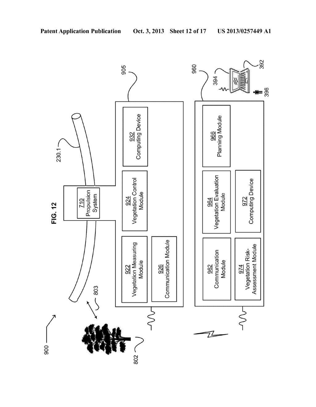 DEVICES CONFIGURED TO COOPERATIVELY MEASURE PROPERTIES OF A POWER     TRANSMISSION SYSTEM - diagram, schematic, and image 13