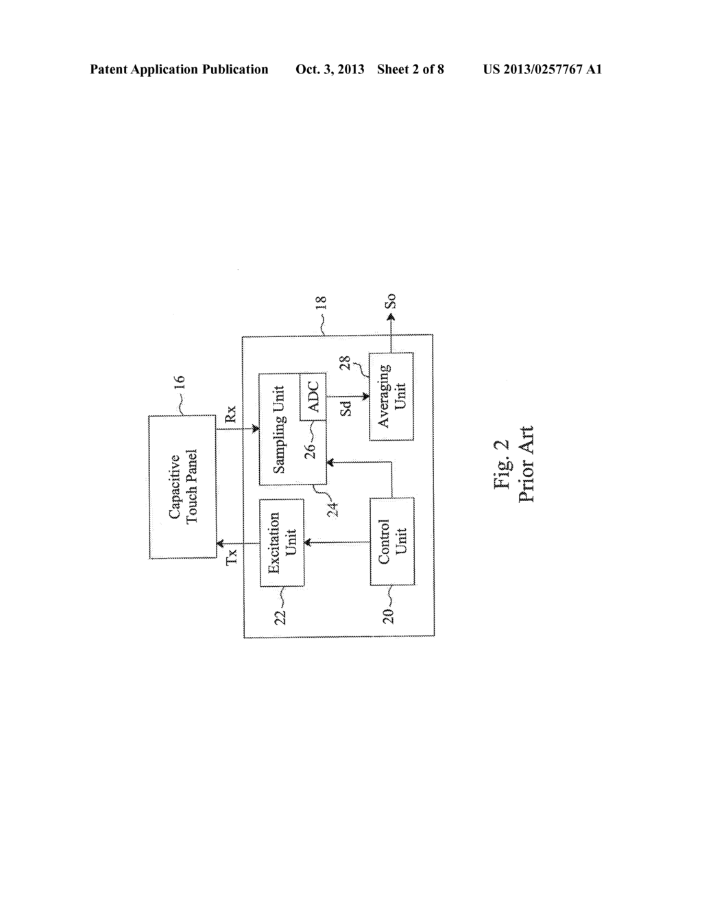 HIGH NOISE IMMUNITY SENSING METHODS AND APPARATUS FOR A CAPACITIVE TOUGH     DEVICE - diagram, schematic, and image 03