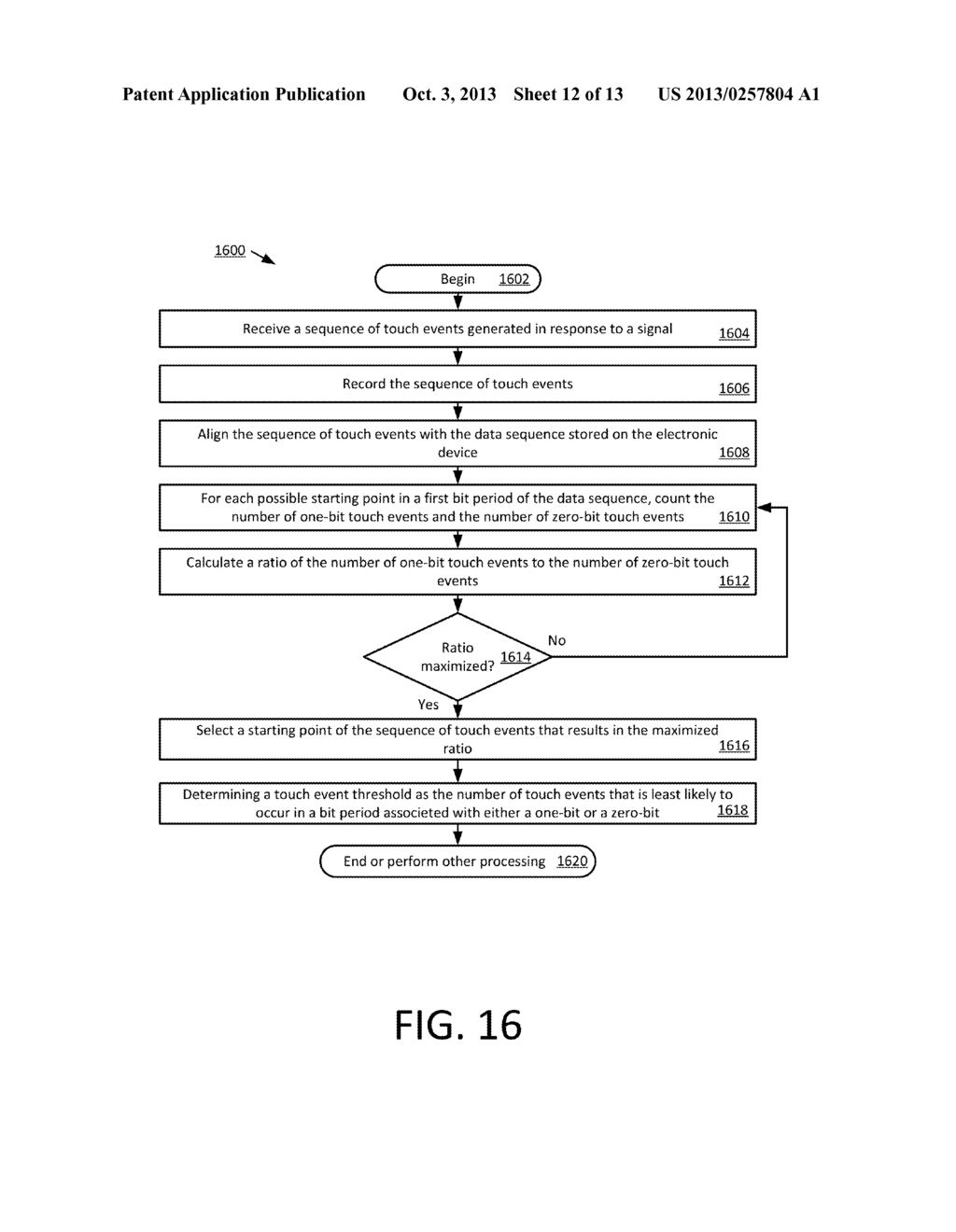 Method, apparatus, and system for capacitive touch communication - diagram, schematic, and image 13