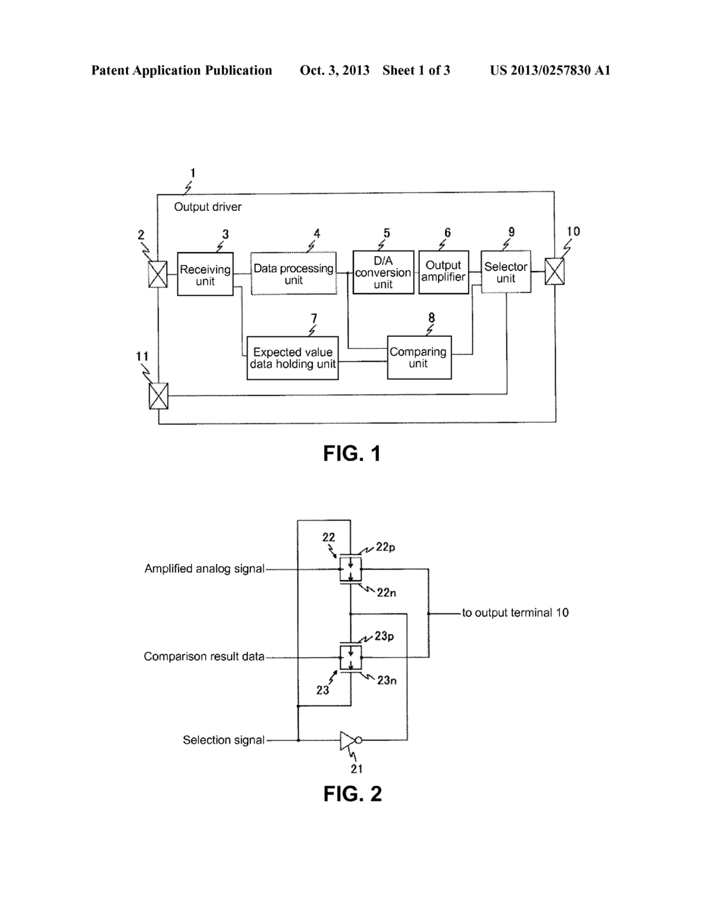 OUTPUT DRIVER, ELECTRICAL DEVICE HAVING THE OUTPUT DRIVER, AND METHOD OF     EVALUATING THE OUTPUT DRIVER - diagram, schematic, and image 02