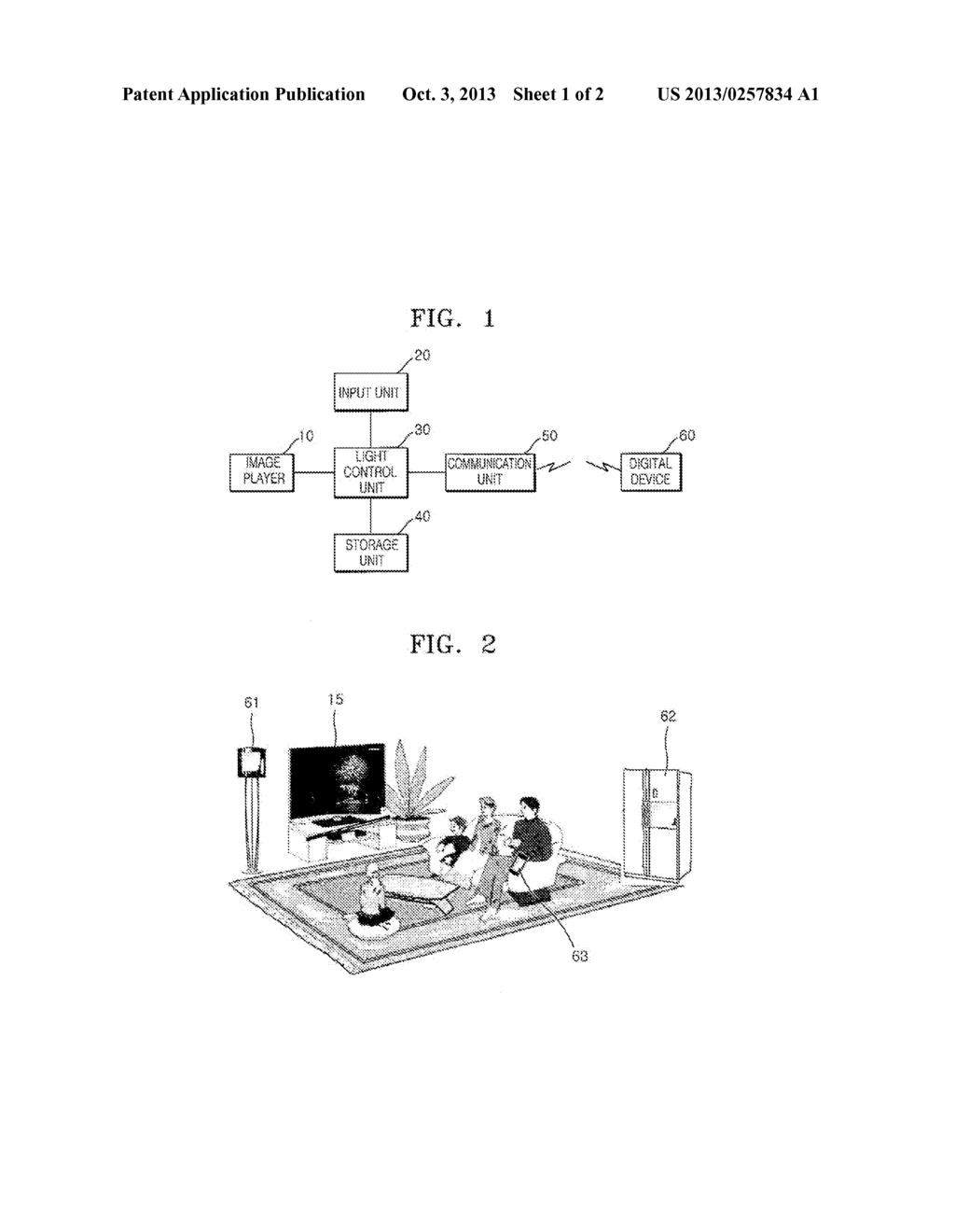 APPARATUS FOR CONTROLLING LIGHT OF DIGITAL DEVICE BASED ON IMAGE AND     CONTROL METHOD THEREOF - diagram, schematic, and image 02