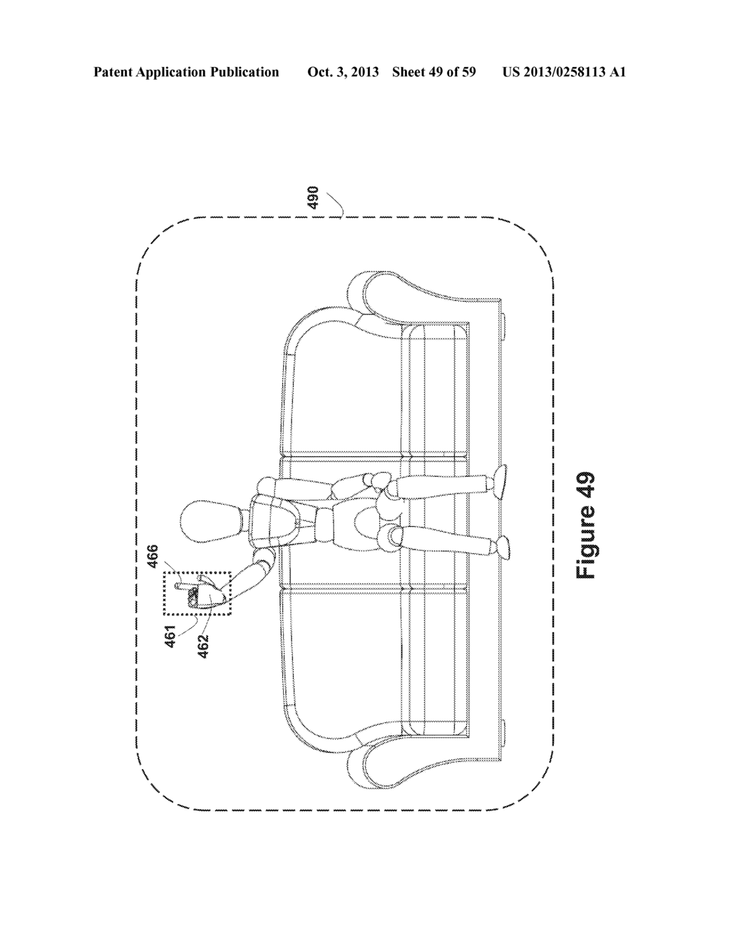 SYSTEM AND METHOD FOR CONTROL BASED ON FACE OR HAND GESTURE DETECTION - diagram, schematic, and image 50