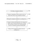 OPTICAL ELEMENT WITH INFRARED ABSORBING LAYER AND LENS MODULE INCLUDING     SAME diagram and image