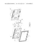 HOUSING, A FASTENING MEMBER THEREOF AND A DISPLAY DEVICE INCORPORATING THE     HOUSING diagram and image