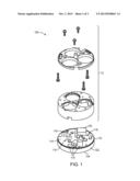 MOUNT FOR REPLACEABLE OPTICS IN LED LIGHTING MODULE diagram and image