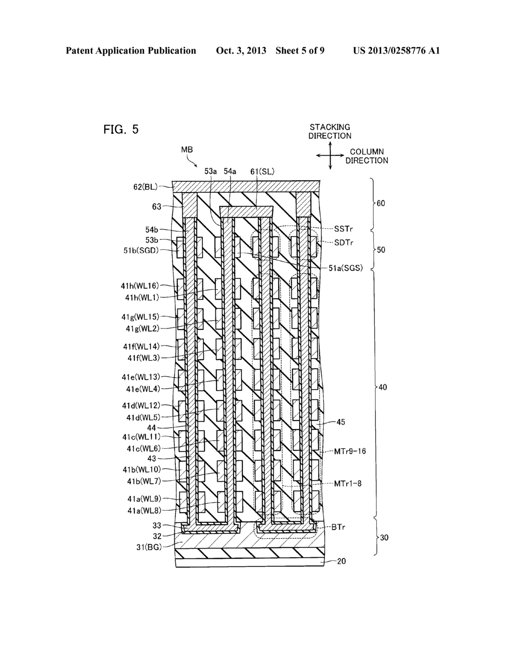 NON-VOLATILE SEMICONDUCTOR MEMORY DEVICE AND METHOD OF READING DATA     THEREFROM - diagram, schematic, and image 06