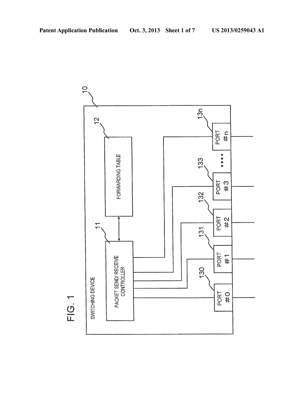 SWITCHING DEVICE, UPPER-ORDER DEVICE THEREOF, NETWORK AND PACKET     FORWARDING METHOD - diagram, schematic, and image 02