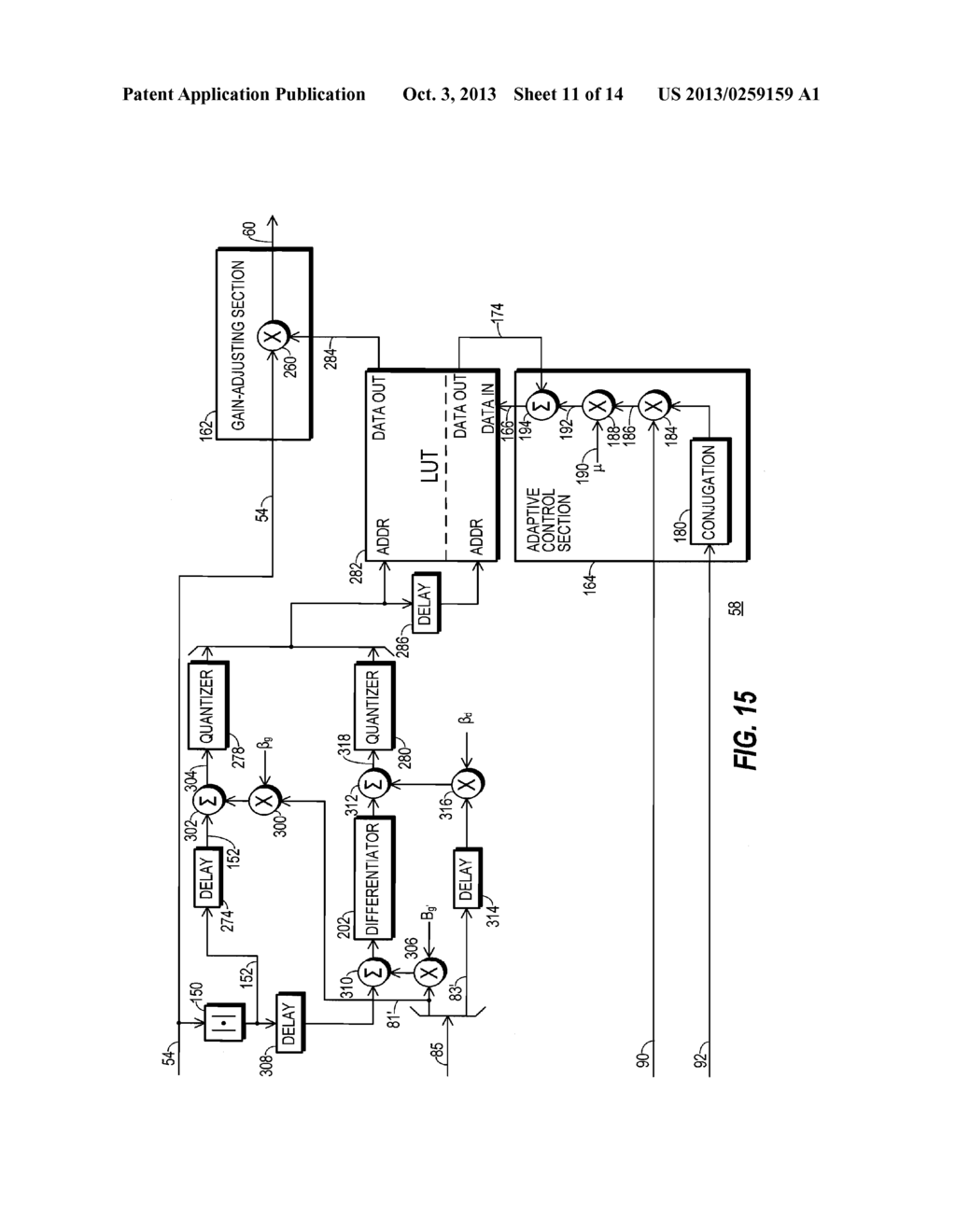 TRANSMITTER LINEARIZED IN RESPONSE TO DERIVATIVE SIGNAL AND METHOD     THEREFOR - diagram, schematic, and image 12