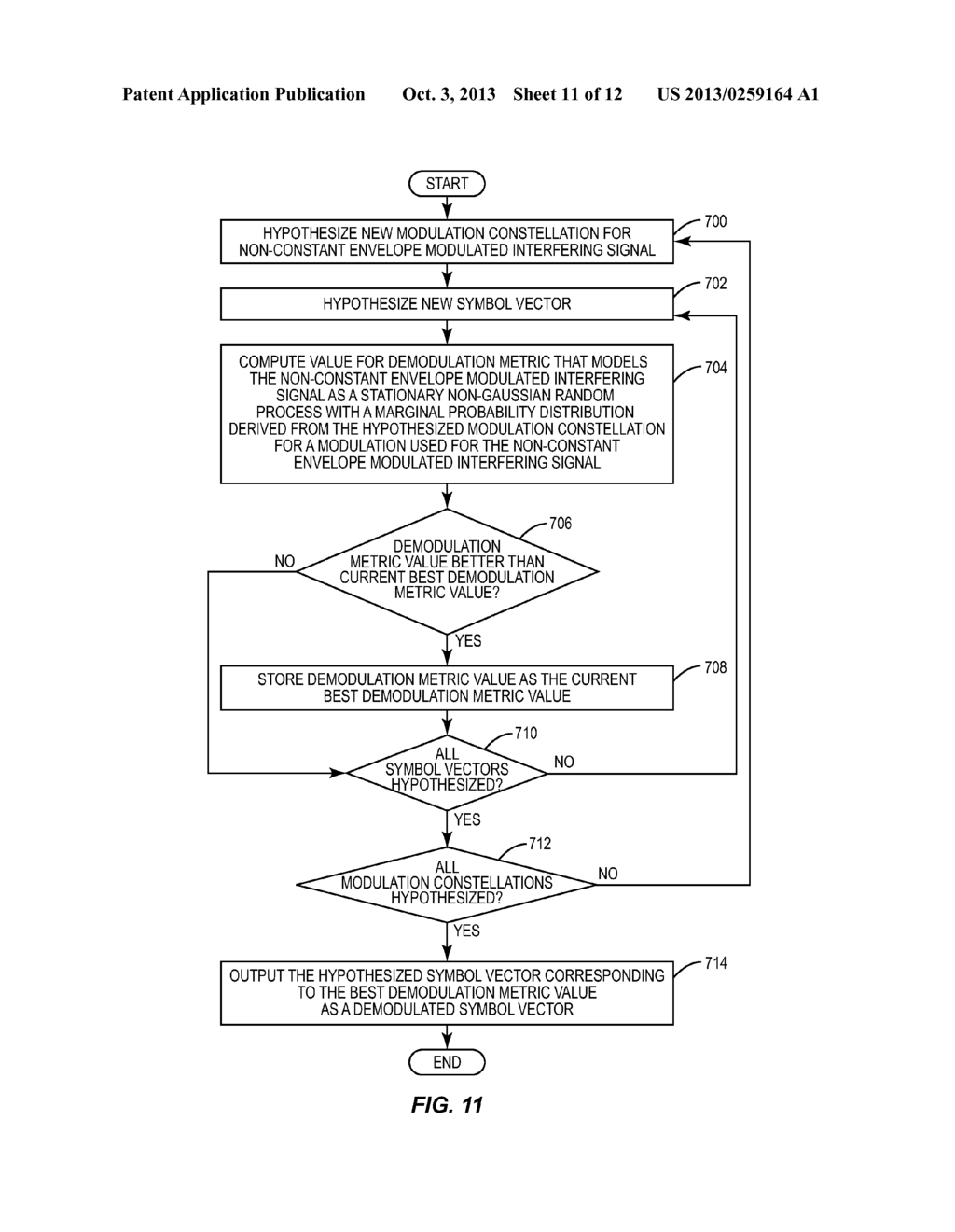 ENHANCED METRICS FOR DEMODULATION AND SOFT INFORMATION GENERATION IN THE     PRESENCE OF A NON-CONSTANT ENVELOPE MODULATED INTERFERER - diagram, schematic, and image 12