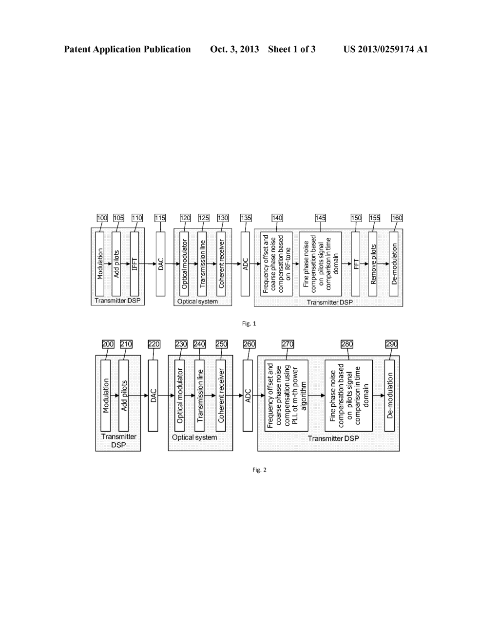 Method and System for Pilot-Based Time Domain Phase Noise Mitigation for     Coherent Receiver - diagram, schematic, and image 02