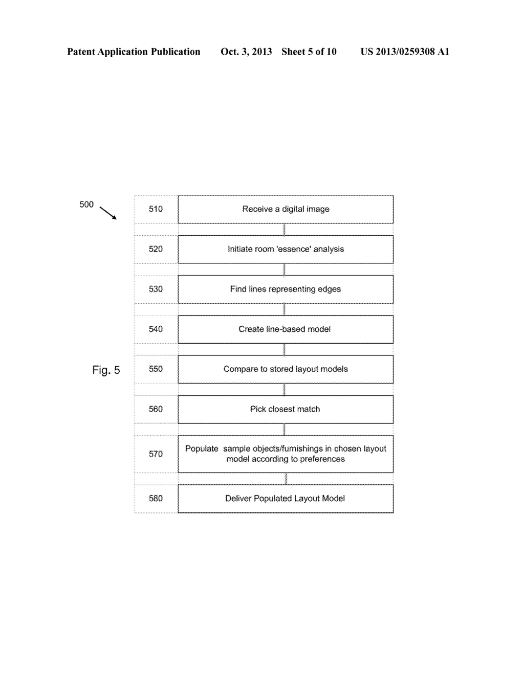 SYSTEM AND METHOD OF ROOM DECORATION FOR USE WITH A MOBILE DEVICE - diagram, schematic, and image 06