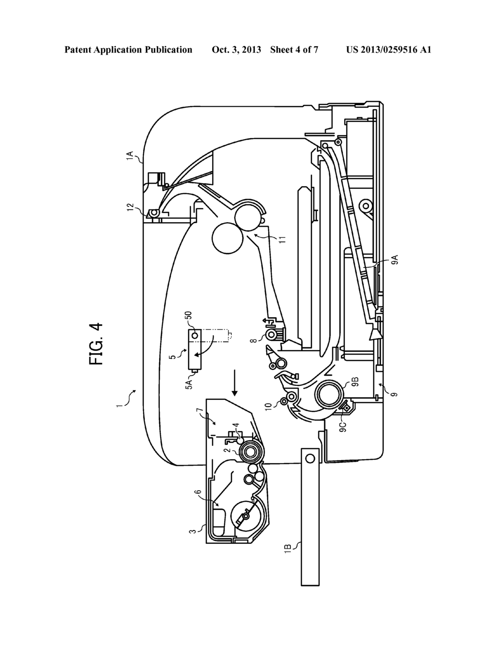 IMAGE FORMING APPARATUS WITH PROCESS CARTRIDGE CAPABLE OF MINIMIZING     DAMAGE TO A WRITING DEVICE - diagram, schematic, and image 05