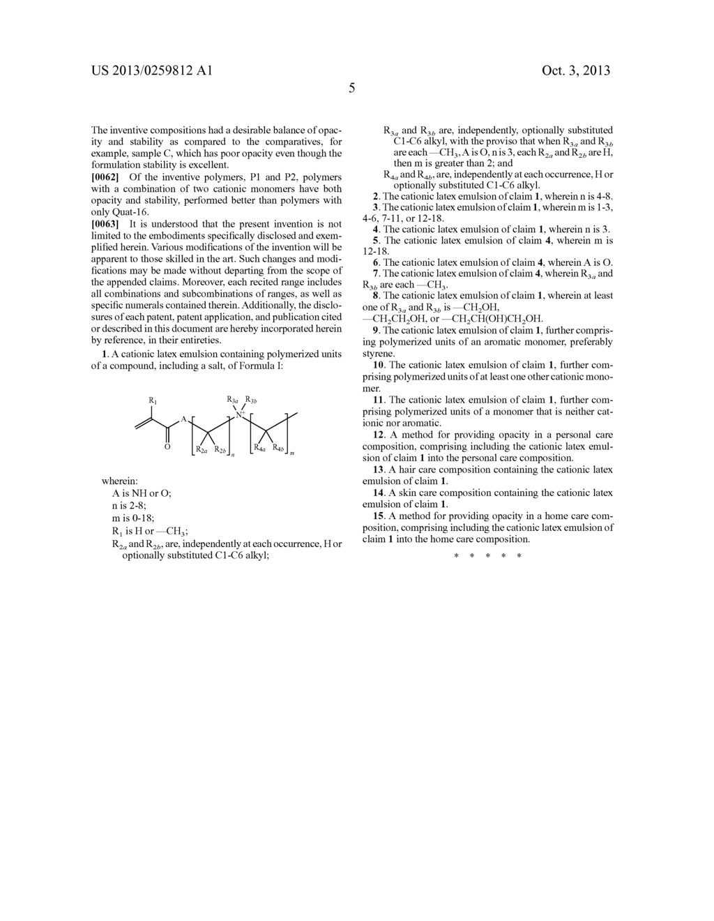 CATIONIC POLYMER LATEXES AND USES - diagram, schematic, and image 06