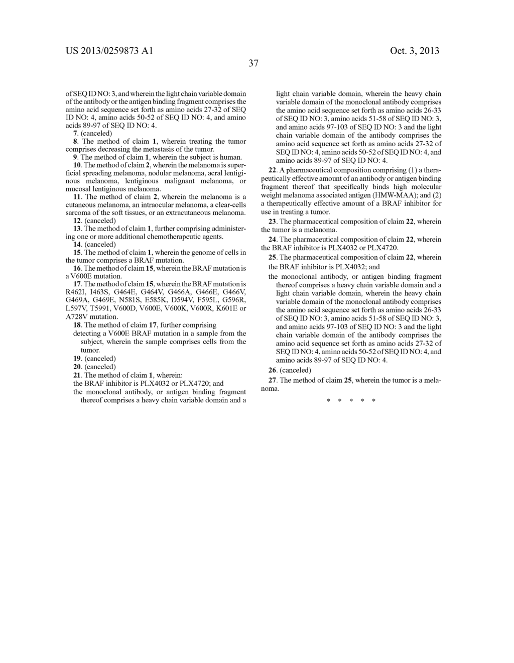 METHODS FOR TREATING A TUMOR USING AN ANTIBODY THAT SPECIFICALLY BINDS     HMW-MAA - diagram, schematic, and image 52