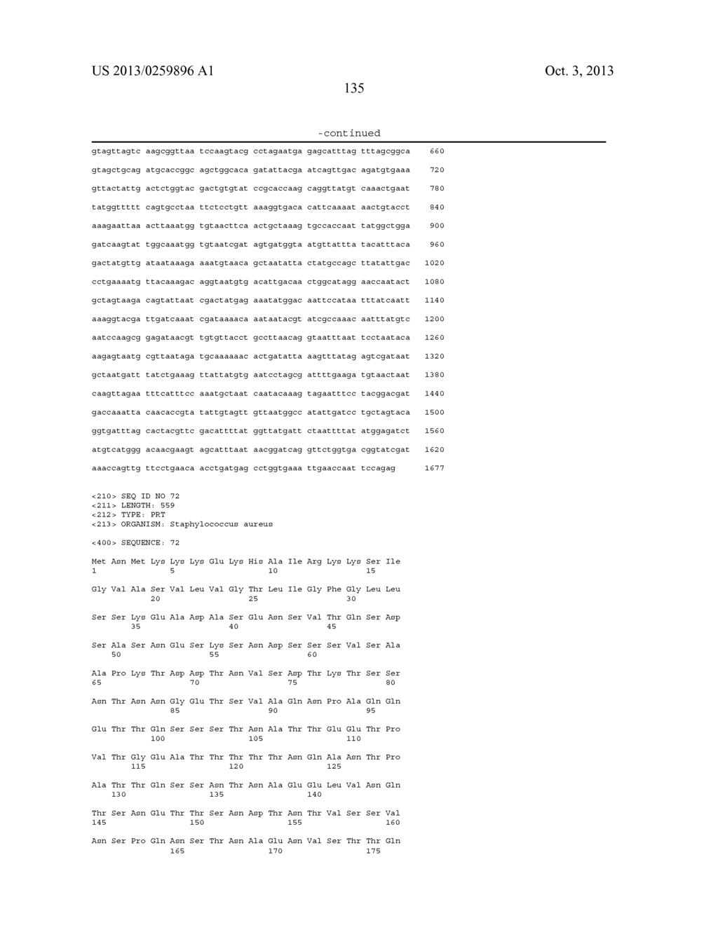 Stable Immunogenic Compositions of Staphylococcus Aureus Antigens - diagram, schematic, and image 241