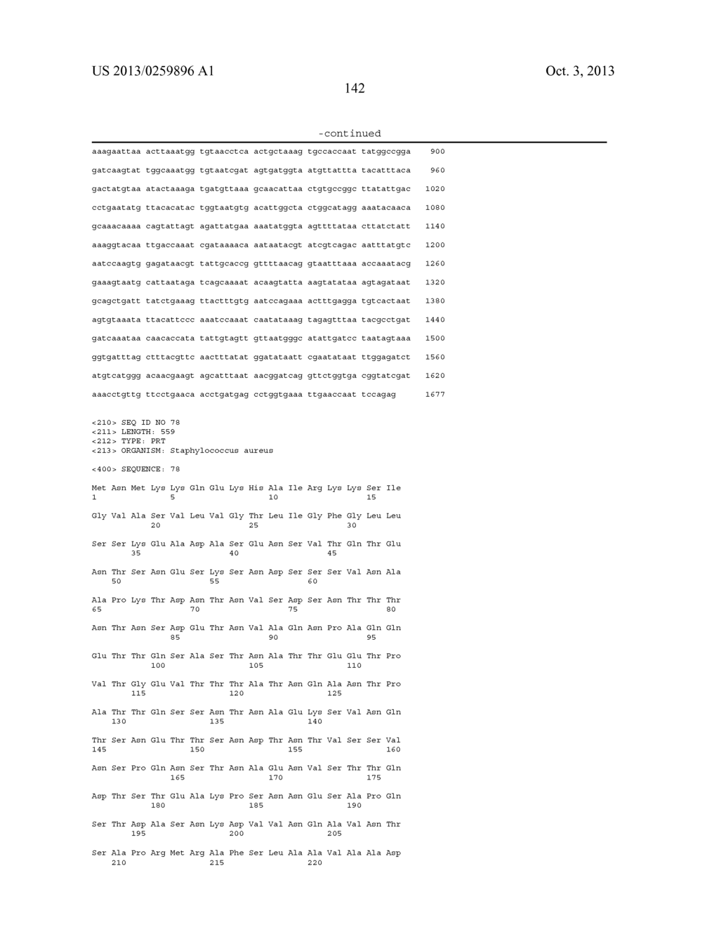 Stable Immunogenic Compositions of Staphylococcus Aureus Antigens - diagram, schematic, and image 248