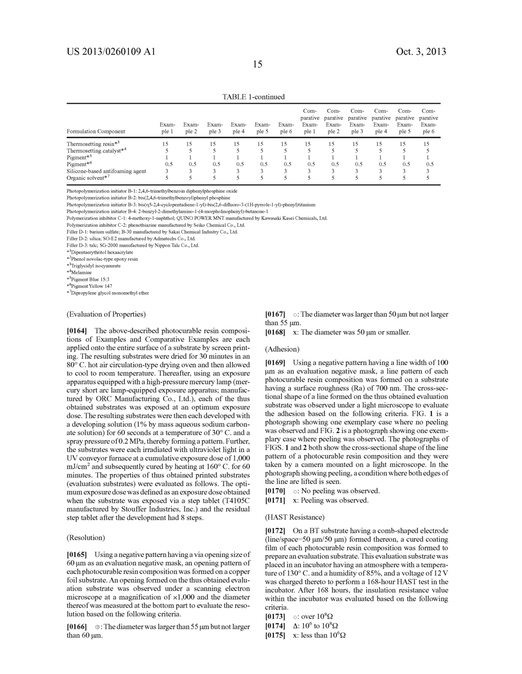 PHOTOCURABLE RESIN COMPOSITION, DRY FILM, CURED PRODUCT AND PRINTED WIRING     BOARD - diagram, schematic, and image 17