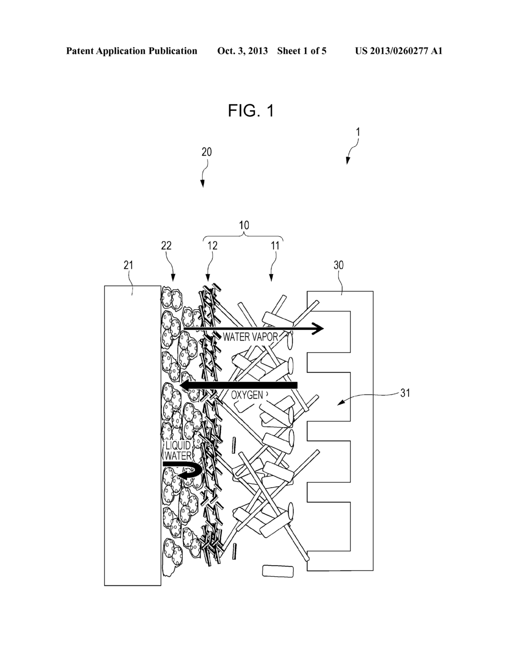 DIFFUSION LAYER STRUCTURE OF FUEL CELL - diagram, schematic, and image 02