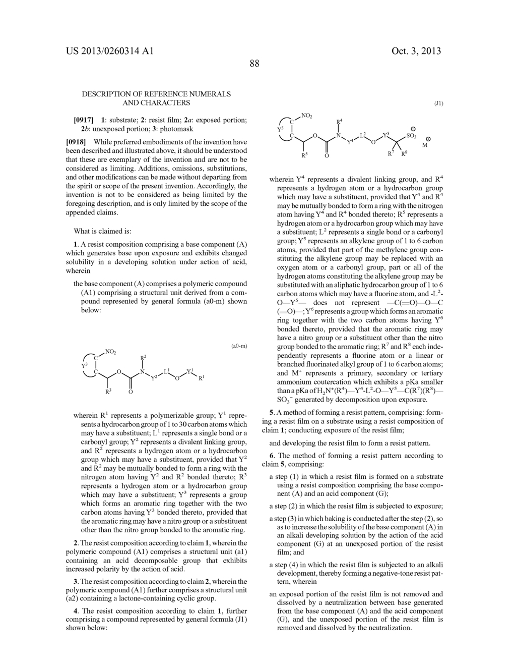 RESIST COMPOSITION, METHOD OF FORMING RESIST PATTERN, COMPOUND AND     POLYMERIC COMPOUND - diagram, schematic, and image 90
