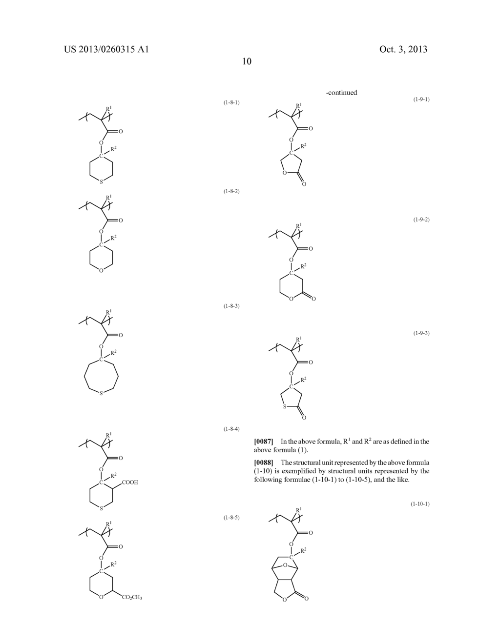 RADIATION-SENSITIVE RESIN COMPOSITION, PATTERN-FORMING METHOD, POLYMER,     AND COMPOUND - diagram, schematic, and image 11