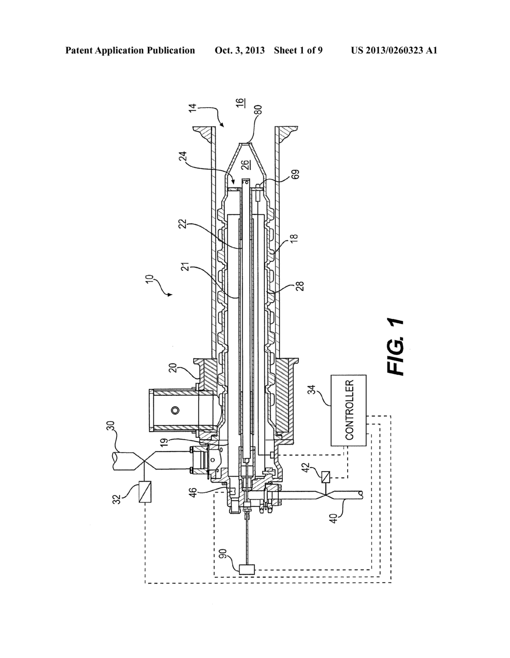 METHOD AND APPARATUS FOR A DUAL MODE BURNER YIELDING LOW NOx EMISSION - diagram, schematic, and image 02