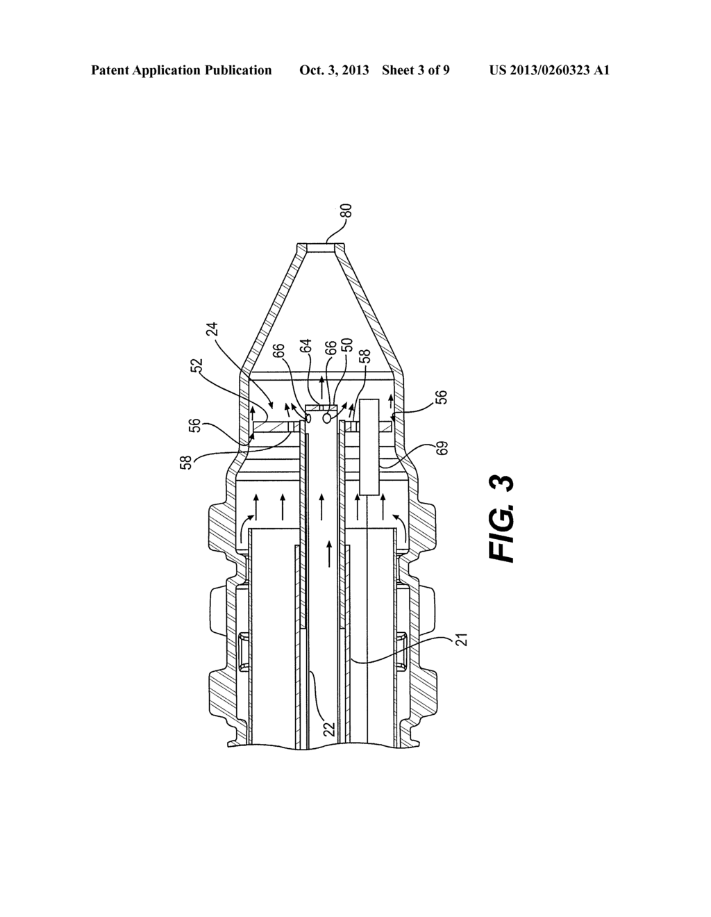 METHOD AND APPARATUS FOR A DUAL MODE BURNER YIELDING LOW NOx EMISSION - diagram, schematic, and image 04