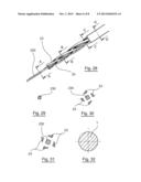 Endodontic instrument, the active portion of which has a slot forming a     passage for a fluid. diagram and image