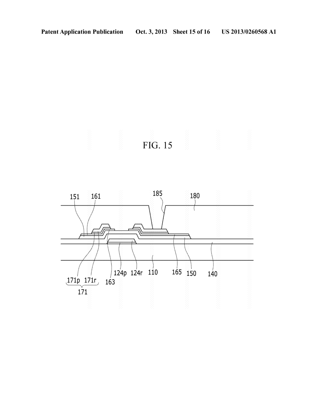 MANUFACTURING METHOD FOR THIN FILM TRANSISTOR ARRAY PANEL - diagram, schematic, and image 16