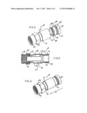 COAXIAL CONNECTOR HAVING DETACHABLE LOCKING SLEEVE diagram and image