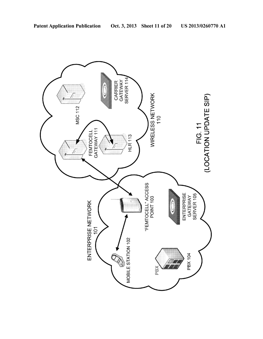 METHOD AND APPARATUS OF SUPPORTING WIRELESS FEMTOCELL COMMUNICATIONS - diagram, schematic, and image 12