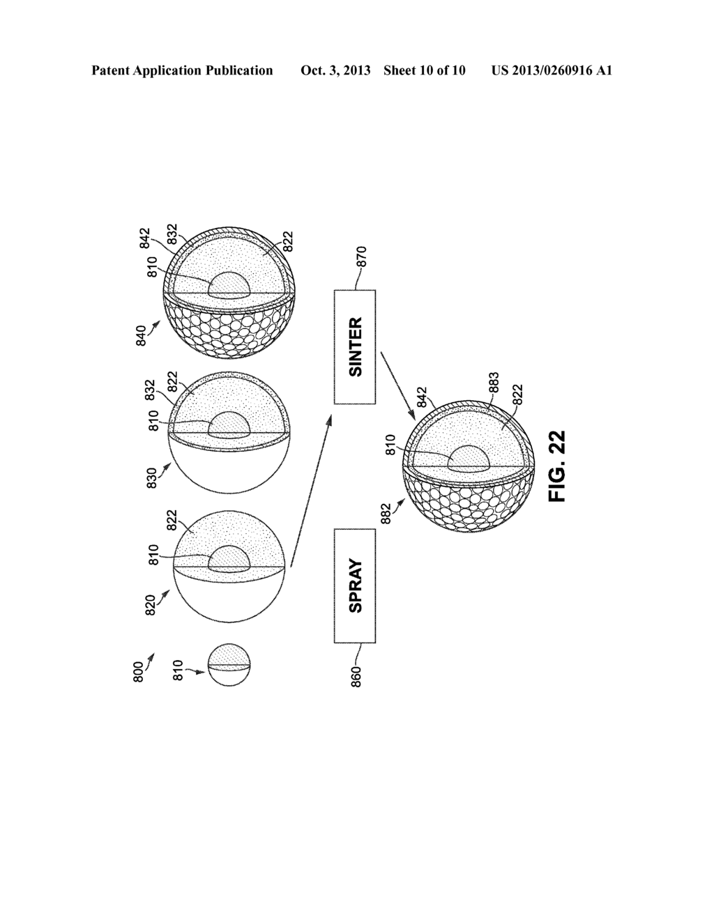 Golf Ball With Deposited Layer - diagram, schematic, and image 11