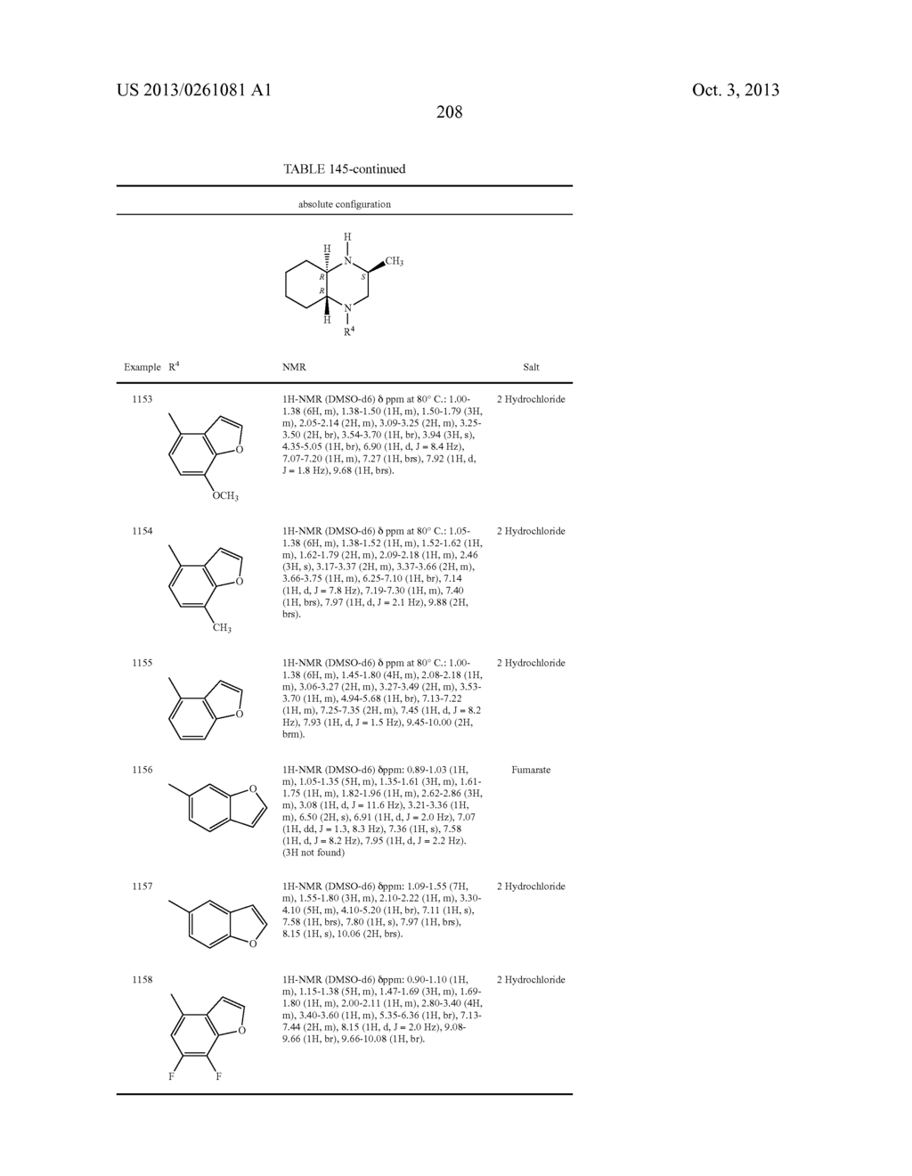 HETEROCYCLIC COMPOUNDS FOR TREATING OR PREVENTING DISORDERS CAUSED BY     REDUCED NEUROTRANSMISSION OF SEROTONIN, NOREPHNEPHRINE OR DOPAMINE - diagram, schematic, and image 209