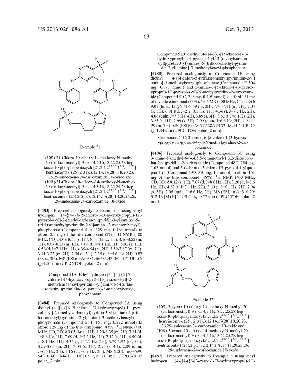 MACROCYCLIC KINASE INHIBITORS - diagram, schematic, and image 64