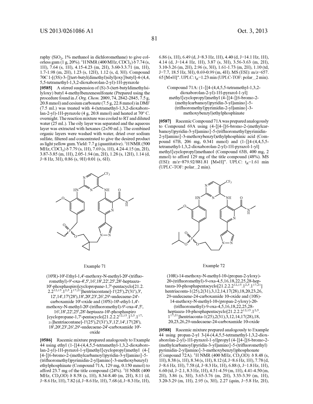 MACROCYCLIC KINASE INHIBITORS - diagram, schematic, and image 82