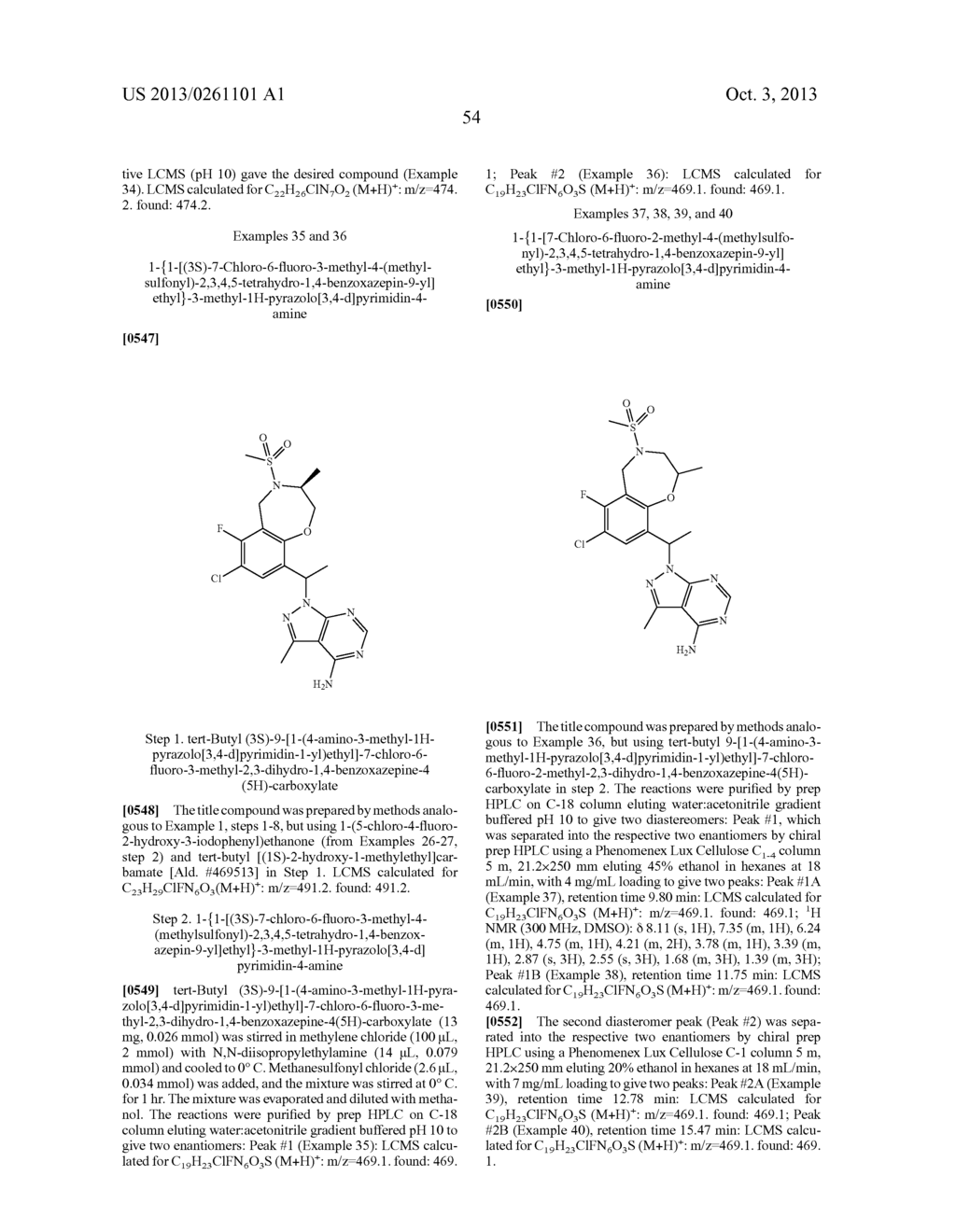 BICYCLIC AZAHETEROCYCLOBENZYLAMINES AS PI3K INHIBITORS - diagram, schematic, and image 55