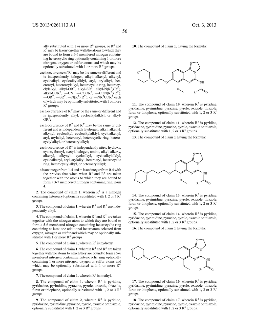 SUBSTITUTED 2,3-DIHYDROIMIDAZO[1,2-C]QUINAZOLINE DERIVATIVES USEFUL FOR     TREATING HYPER-PROLIFERATIVE DISORDERS AND DISEASES ASSOCIATED WITH     ANGIOGENESIS - diagram, schematic, and image 57