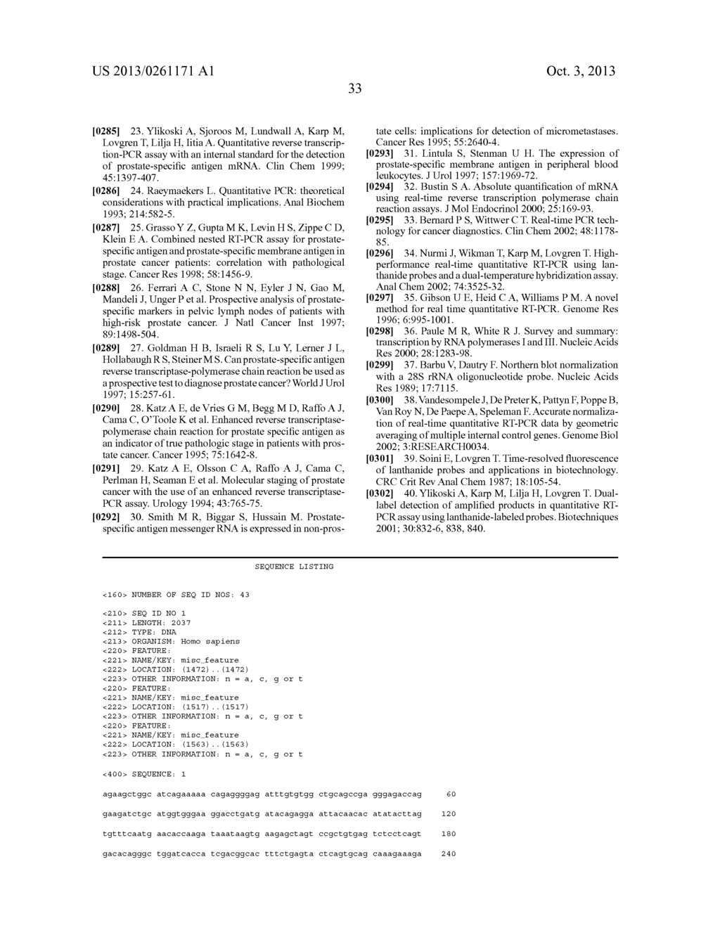 PROSTATE CANCER PROGNOSTIC COMPOSITIONS AND KITS - diagram, schematic, and image 43