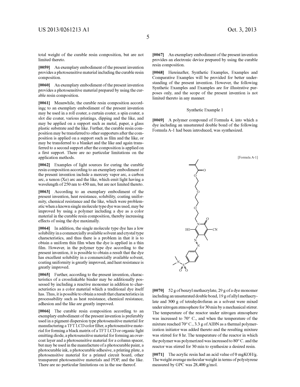 POLYMER COMPOUND COMPRISING DYE AND CURABLE RESIN COMPOSITION COMPRISING     SAME - diagram, schematic, and image 07