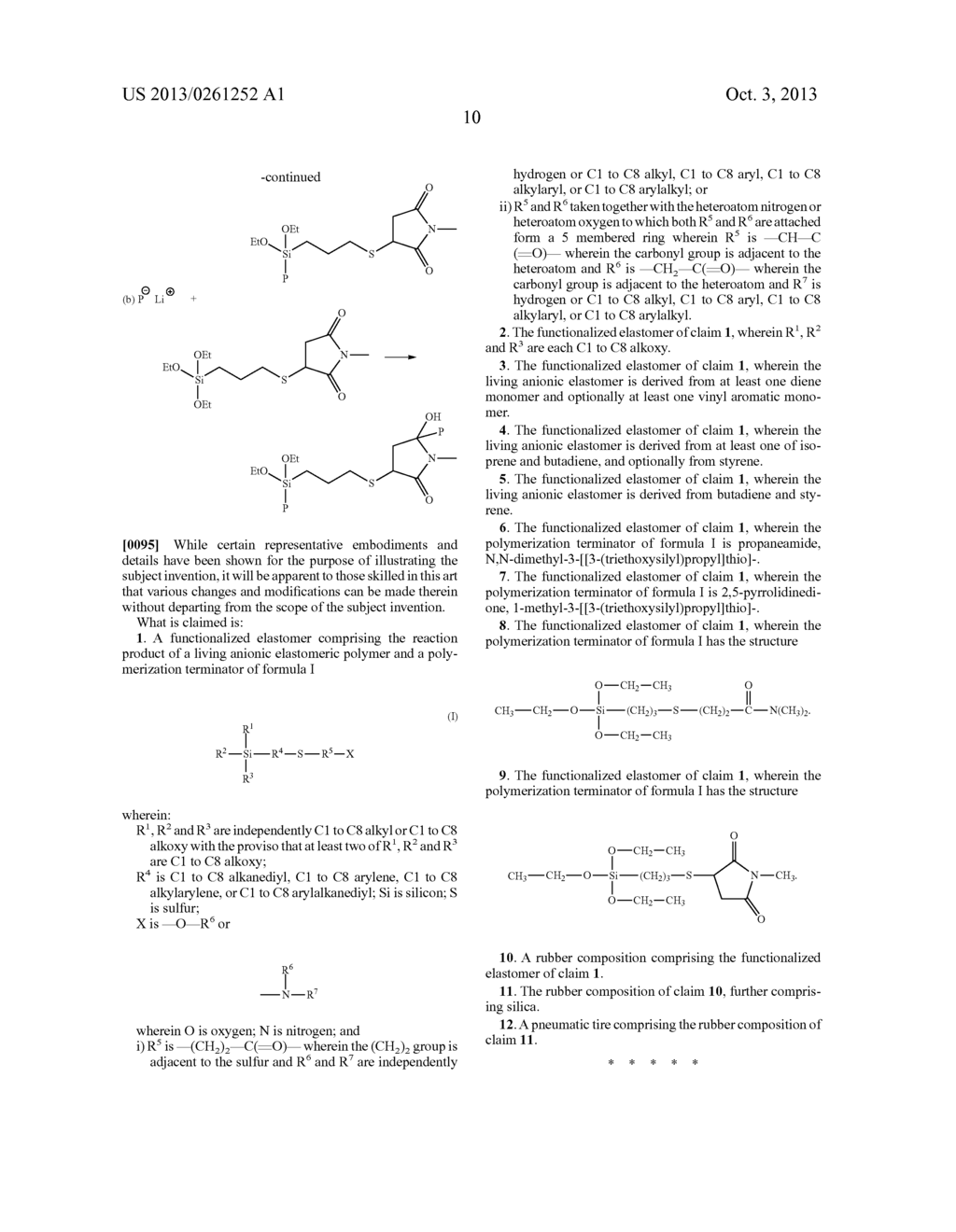 FUNCTIONALIZED POLYMER, RUBBER COMPOSITION AND PNEUMATIC TIRE - diagram, schematic, and image 19