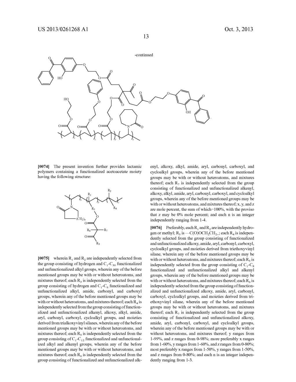 LACTAMIC POLYMER CONTAINING AN ACETOACETATE MOIETY - diagram, schematic, and image 14