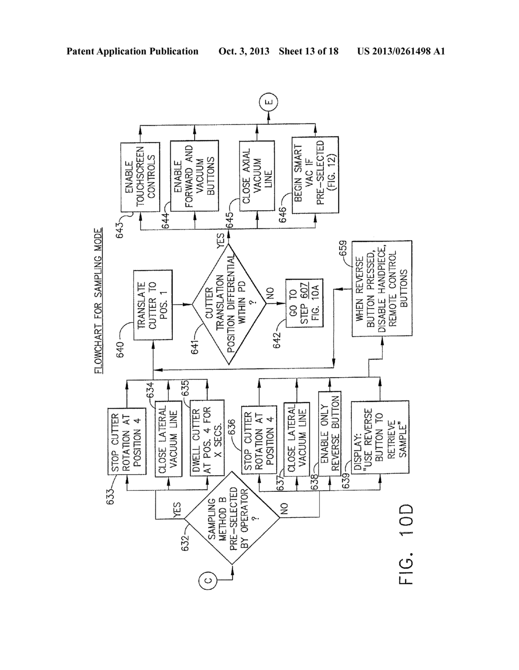 SURGICAL BIOPSY SYSTEM WITH REMOTE CONTROL FOR SELECTING AN OPERATIONAL     MODE - diagram, schematic, and image 14