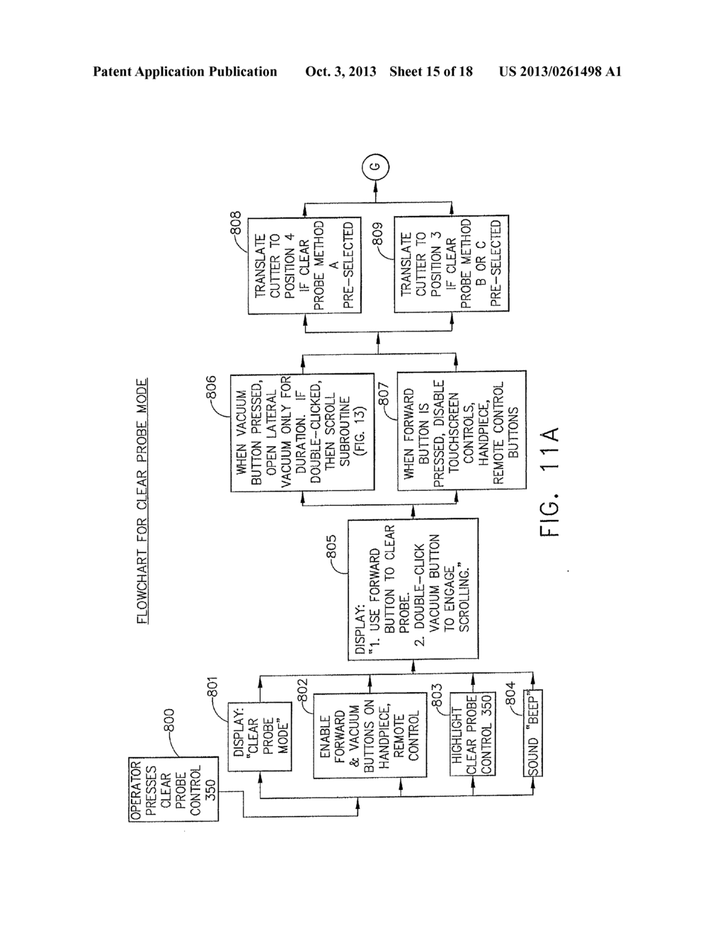 SURGICAL BIOPSY SYSTEM WITH REMOTE CONTROL FOR SELECTING AN OPERATIONAL     MODE - diagram, schematic, and image 16