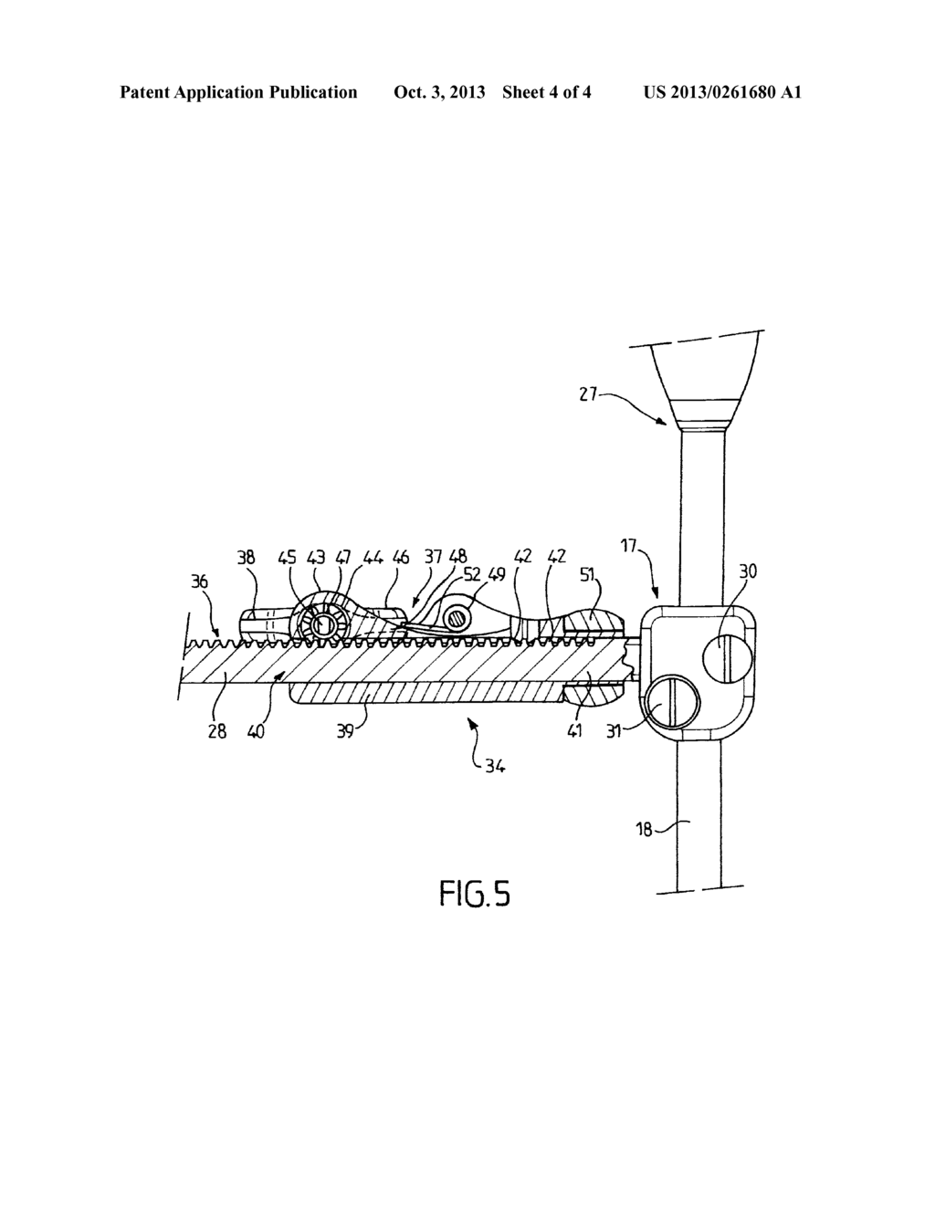 DEVICE FOR TENSIONING A FLEXIBLE BAND - diagram, schematic, and image 05