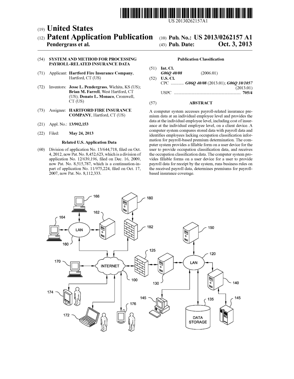 SYSTEM AND METHOD FOR PROCESSING PAYROLL-RELATED INSURANCE DATA - diagram, schematic, and image 01