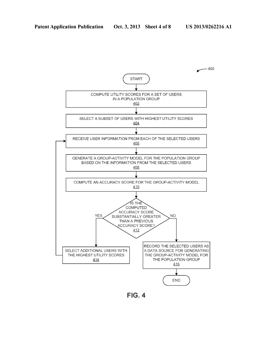 PERFORMANCE-EFFICIENT SYSTEM AND METHOD FOR SAMPLING USERS FOR     POPULATION-CENTRIC ACTIVITY MODELING - diagram, schematic, and image 05