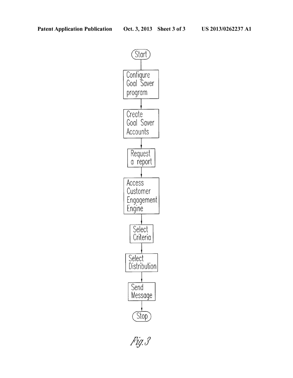 METHOD OF MARKETING BASED UPON A SAVINGS GOAL - diagram, schematic, and image 04