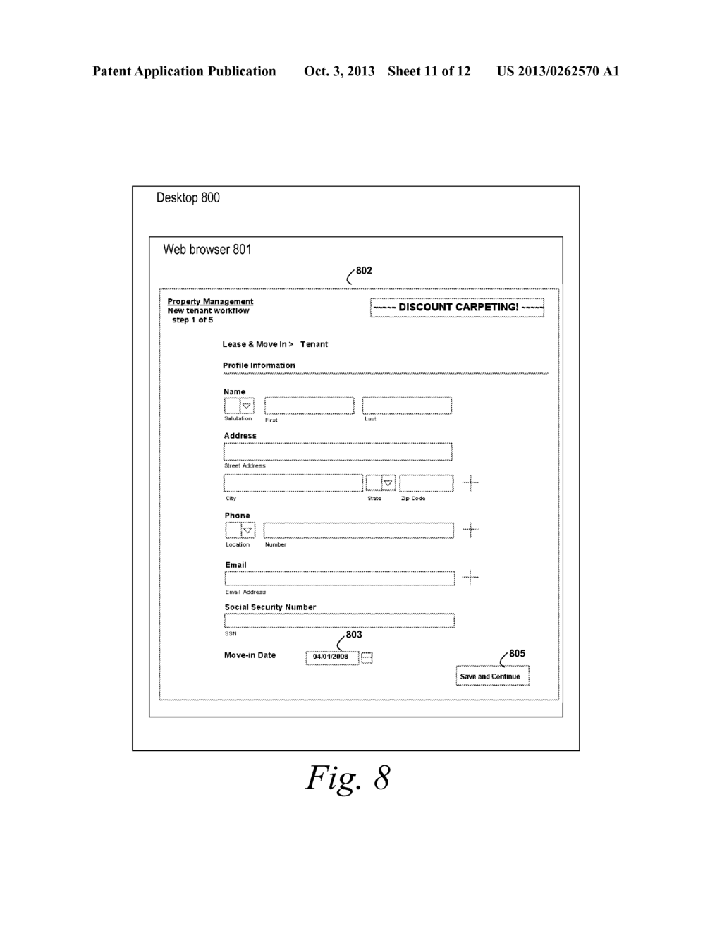 SYSTEMS AND METHODS FOR AUTOMATIC SUBMISSION OF FORMS ON A WEB PAGE - diagram, schematic, and image 12