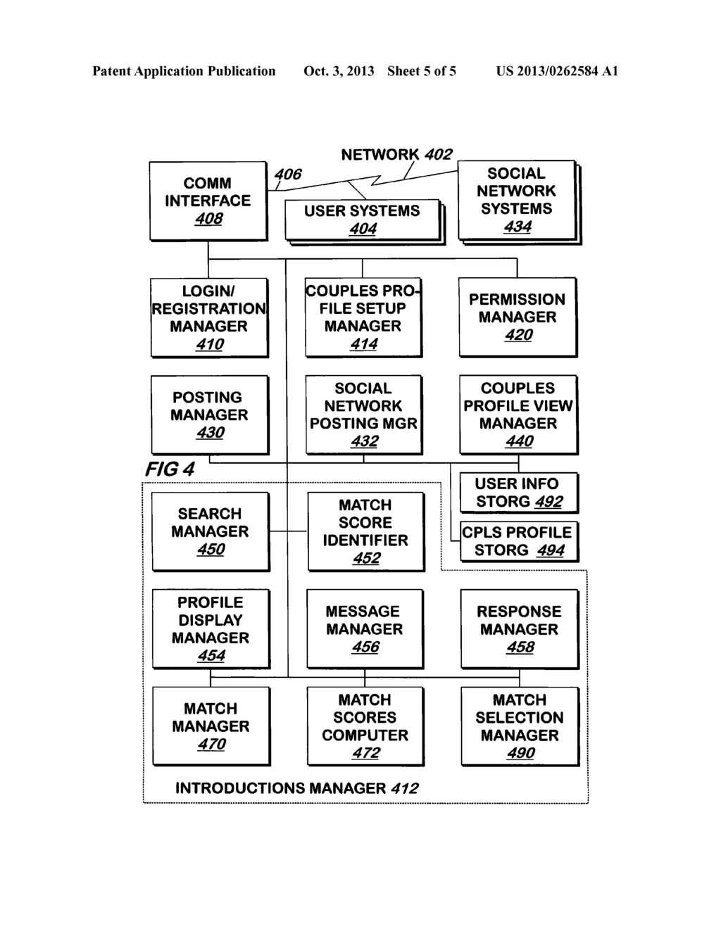 System and Method for Displaying Information About Pairs of Matched Users - diagram, schematic, and image 06