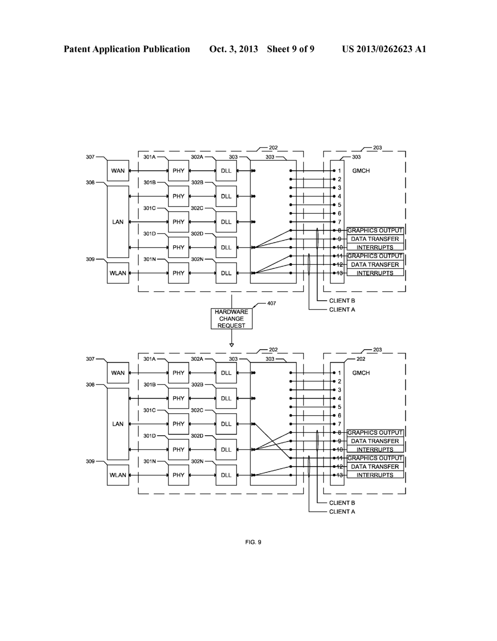 Method and apparatus for providing services to clients of static or     dynamic hardware. - diagram, schematic, and image 10